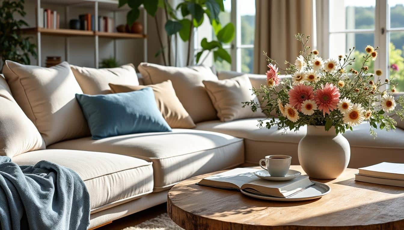 Astuces pour harmoniser les couleurs de déco avec un vase dans le salon