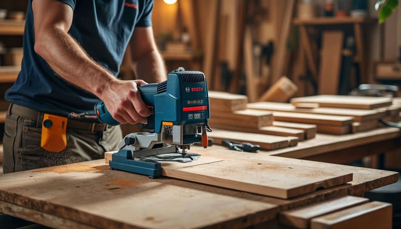 Illustration: Comprendre le fonctionnement et les spécificités de la scie à onglet Bosch