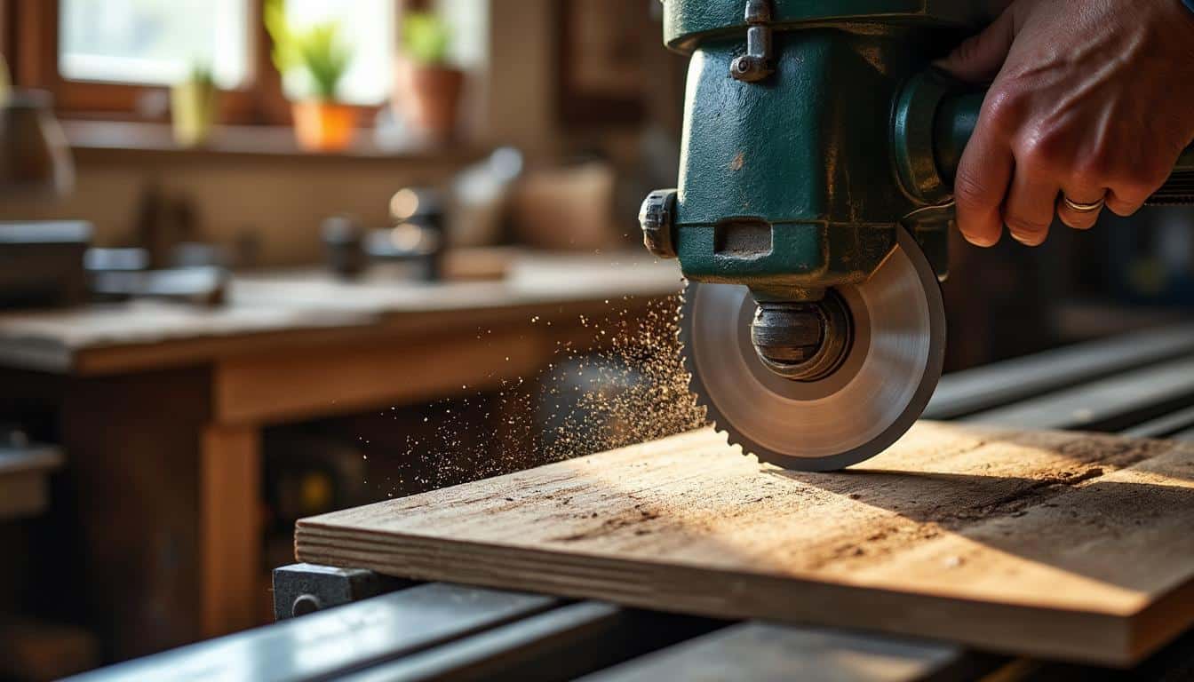 Illustration: Comment fonctionne une scie plongeante avec son rail de guidage ?