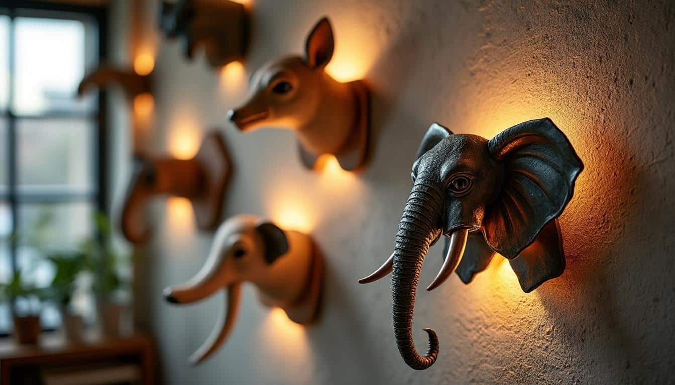 Illustration: Les caractéristiques et matériaux des luminaires muraux aux motifs animaliers