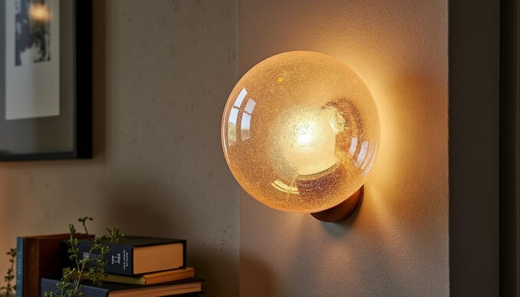 Applique murale en verre soufflé : élégance et lumière unique