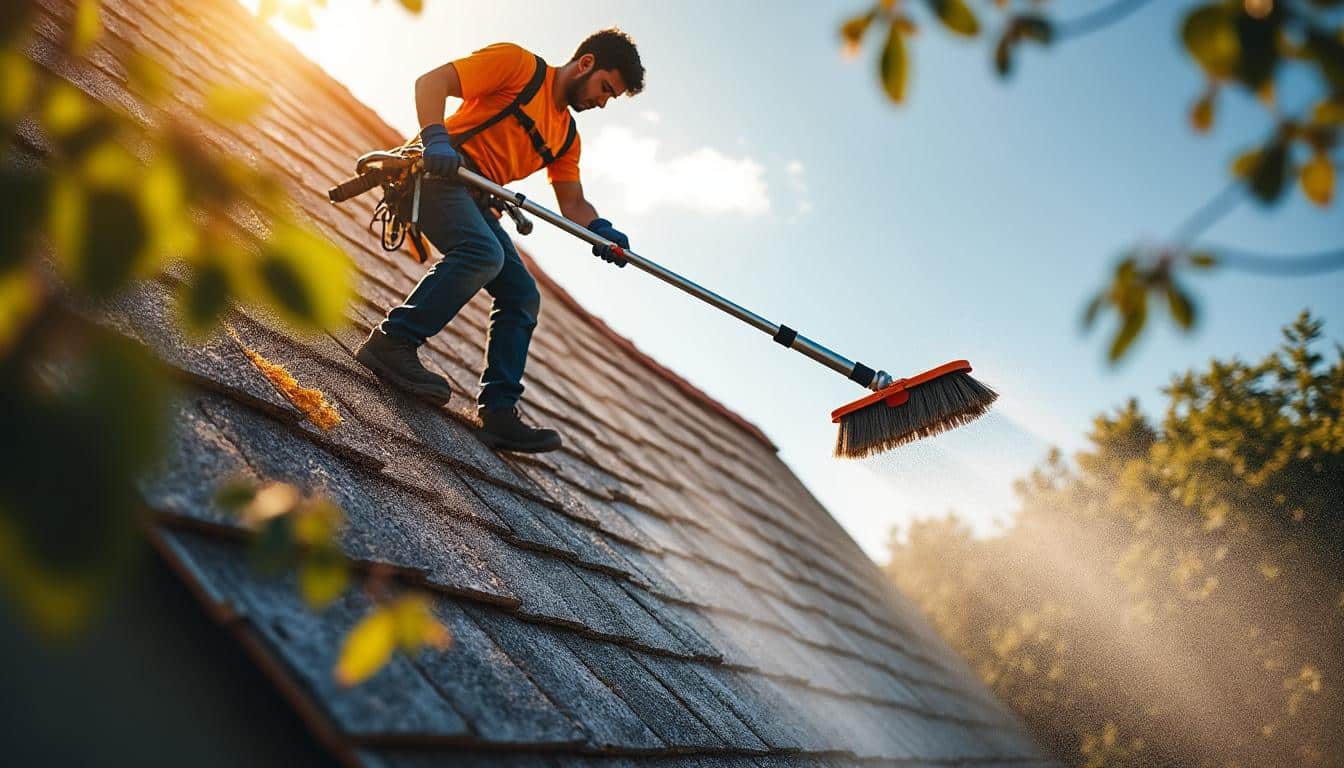 Illustration: Comprendre l’utilité et la composition de la perche brosse pour toiture