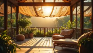 Rideau de toit véranda : confort et protection solaire sur mesure