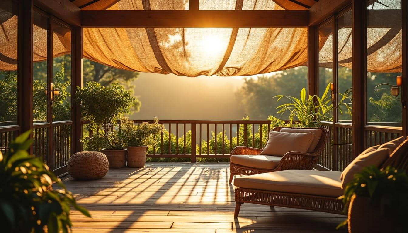 Rideau de toit véranda : confort et protection solaire sur mesure