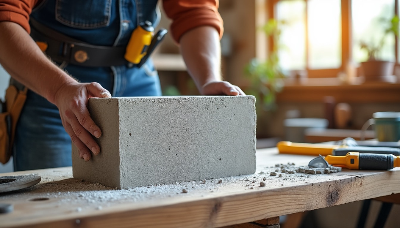 Illustration: Comprendre les spécificités du béton cellulaire avant la coupe