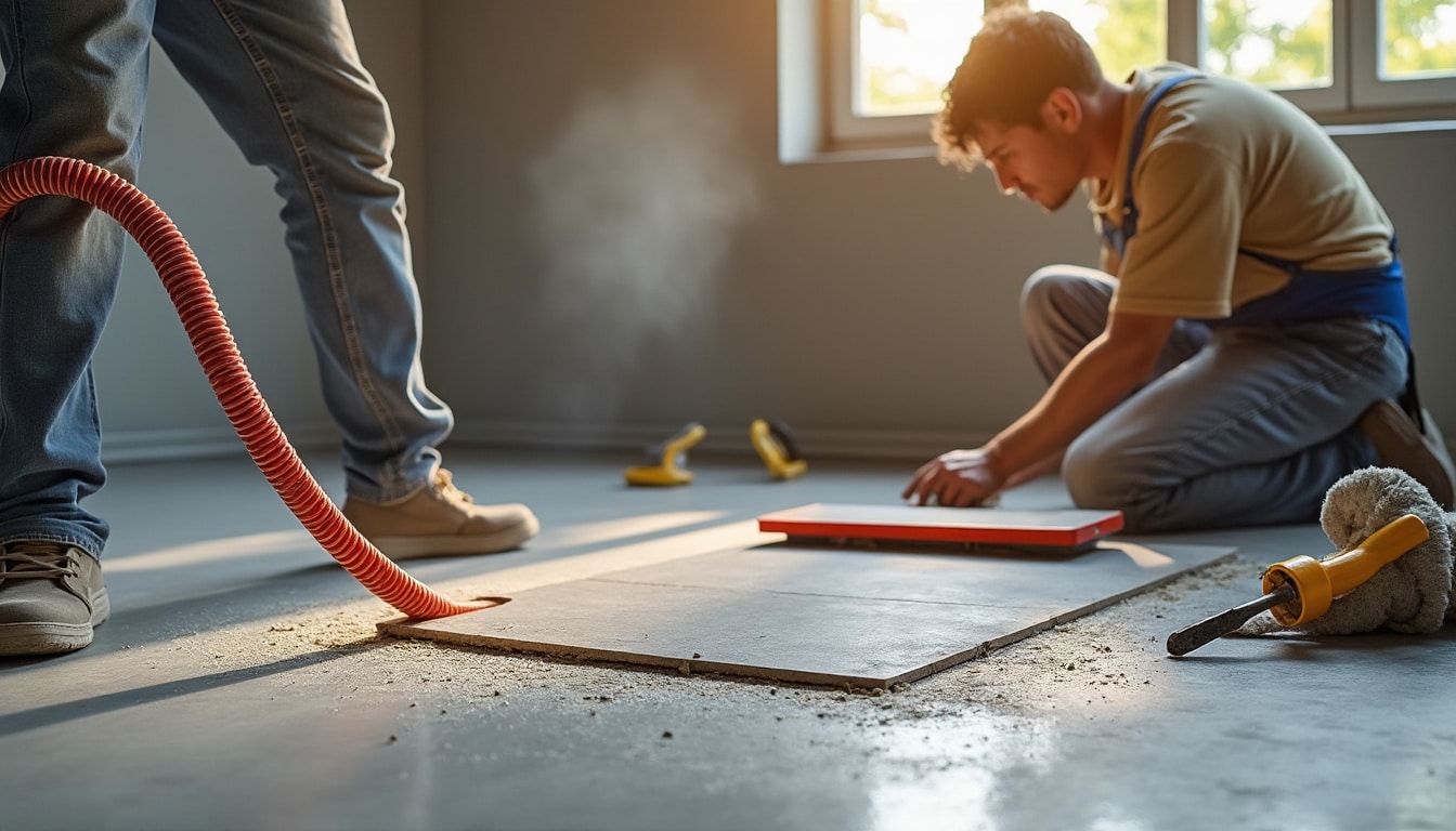 Épaisseur de la chape sur plancher chauffant : guide essentiel