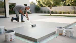 Peindre du béton durablement du choix à l’application